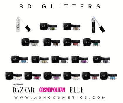 3D Glitter Shades | Ashcosmetics